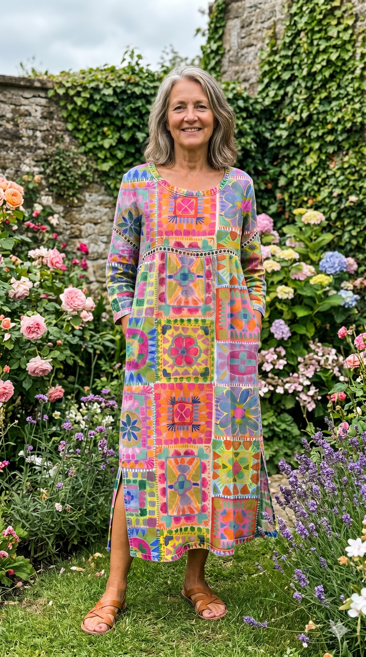 Pilar | Ethnic Print Dress