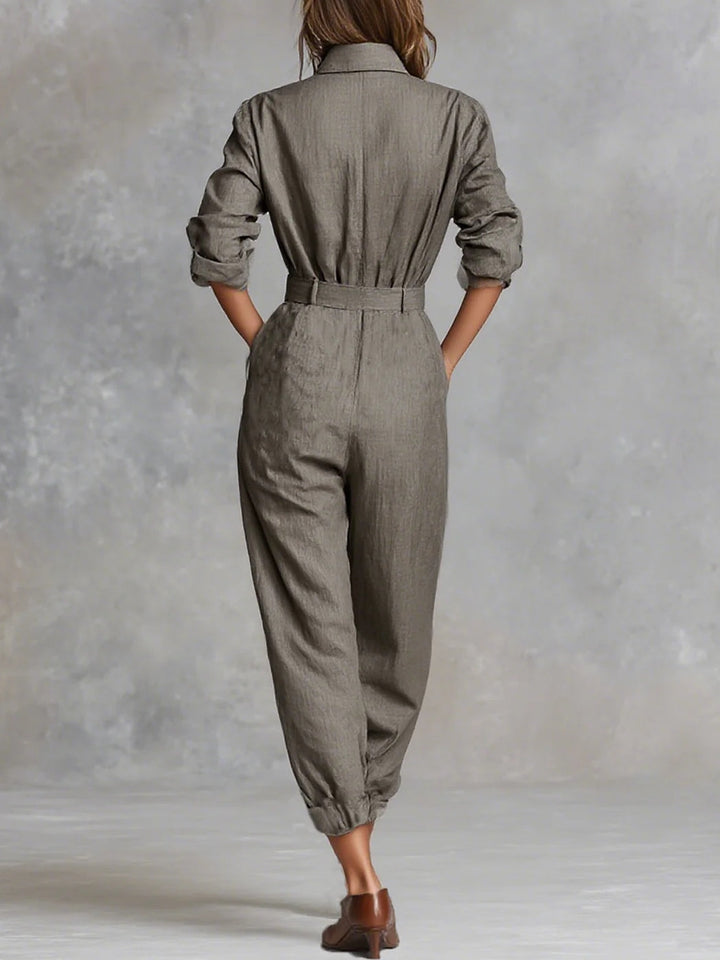 Emery Cotton and Linen Jumpsuit