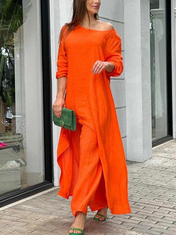 Amalie Solid Colour Two-piece Set