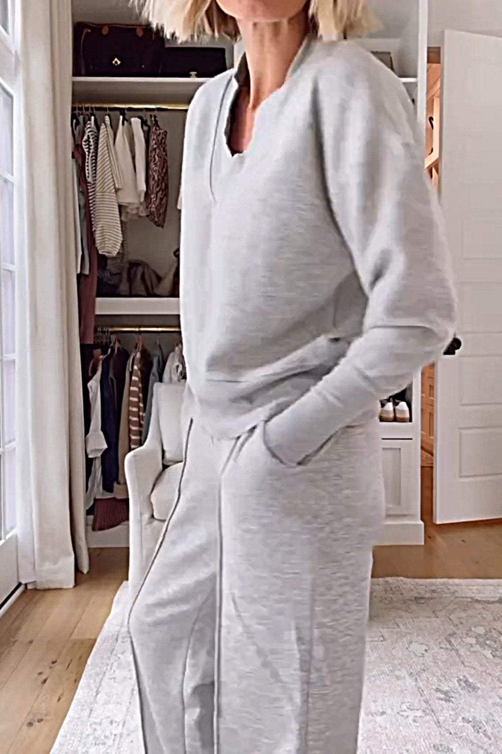 Lyric V-neck Top & Pants Set