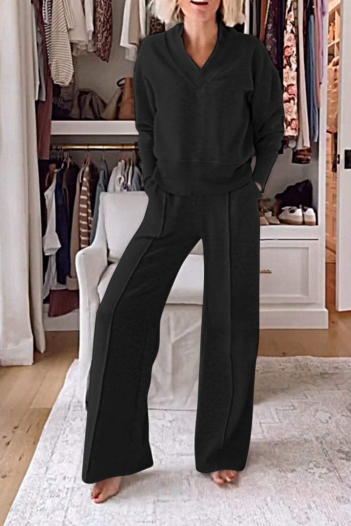 Lyric V-neck Top & Pants Set
