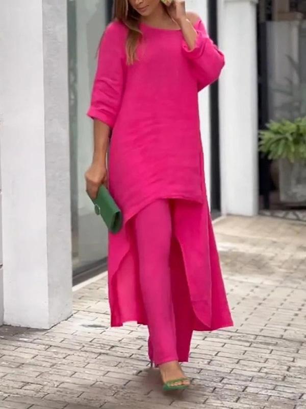 Amalie Solid Colour Two-piece Set