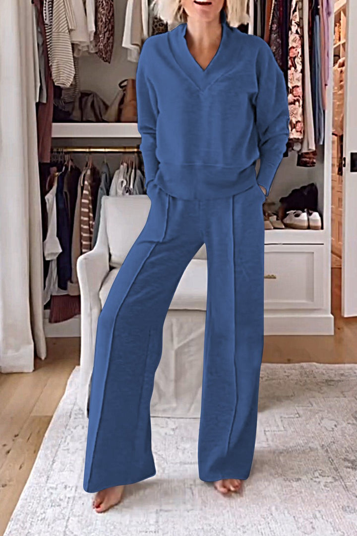 Lyric V-neck Top & Pants Set