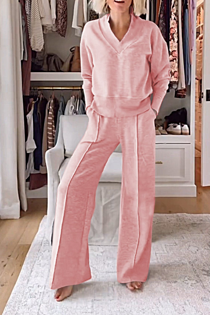 Lyric V-neck Top & Pants Set